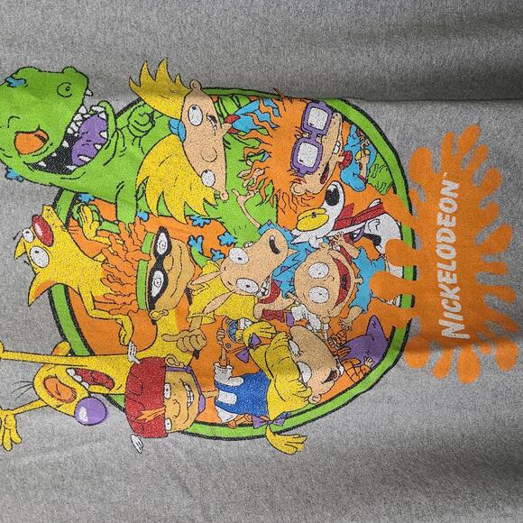 Vintage Nickelodeon Graphic T-Shirt - Fun Cartoon Characters Size Large - Picture 3 of 5